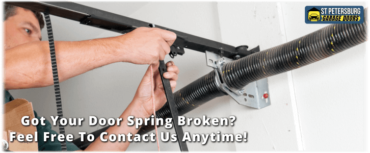Broken Garage Door Spring St Petersburg FL