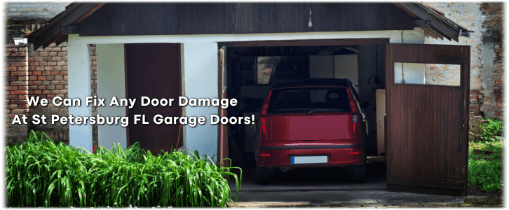 Garage Door Off Track In St Petersburg FL